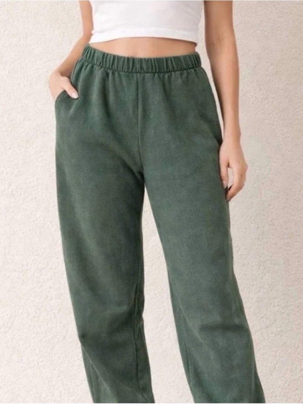 John Galt/brandy Melville Rosa sweats- washed green